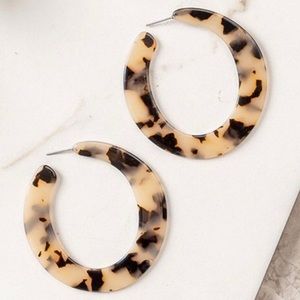 Leopard print earrings
